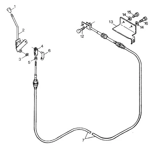 89513832 - Трос ручного газа TC56 (Ford)